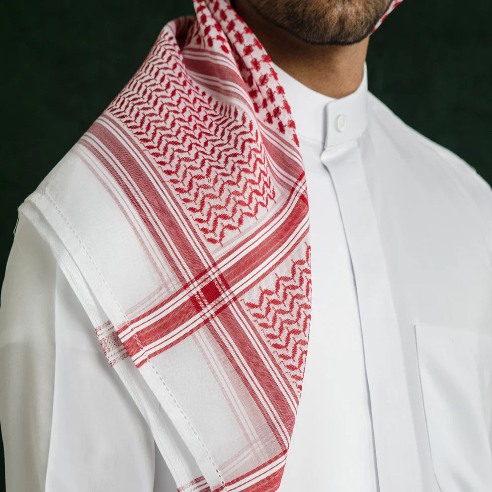 Classic Red & White Shemagh 311