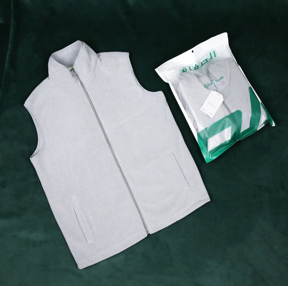 Men's Winter Vest - Light Grey