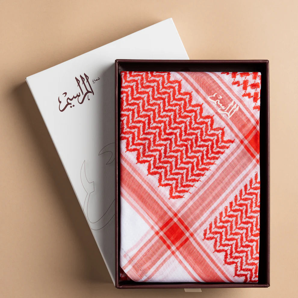 Traditional Red & White Shemagh