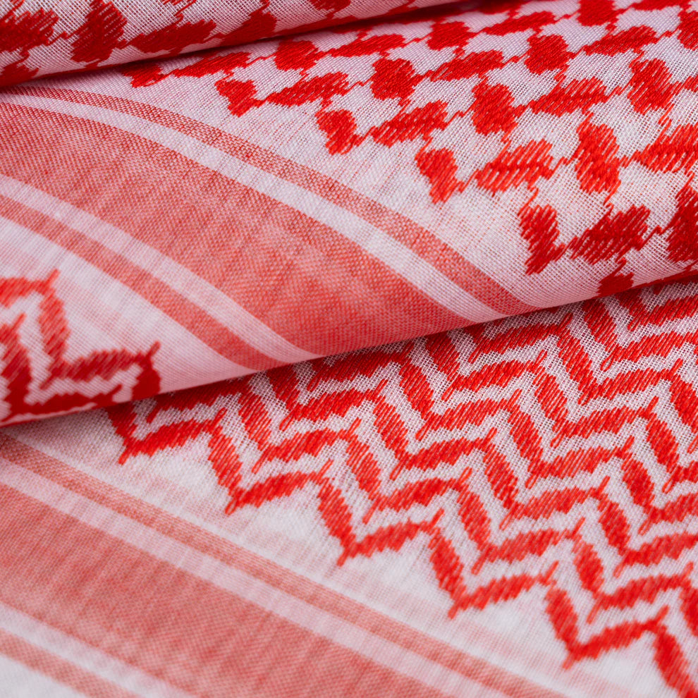 Traditional Red & White Shemagh