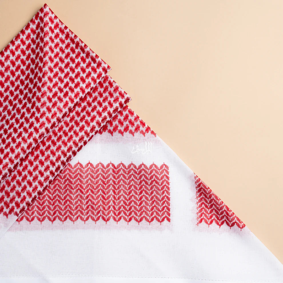 Men’s Classic Red & White Shemagh