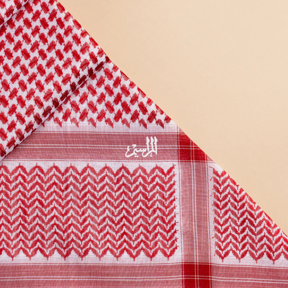Premium Men’s Red & White Shemagh
