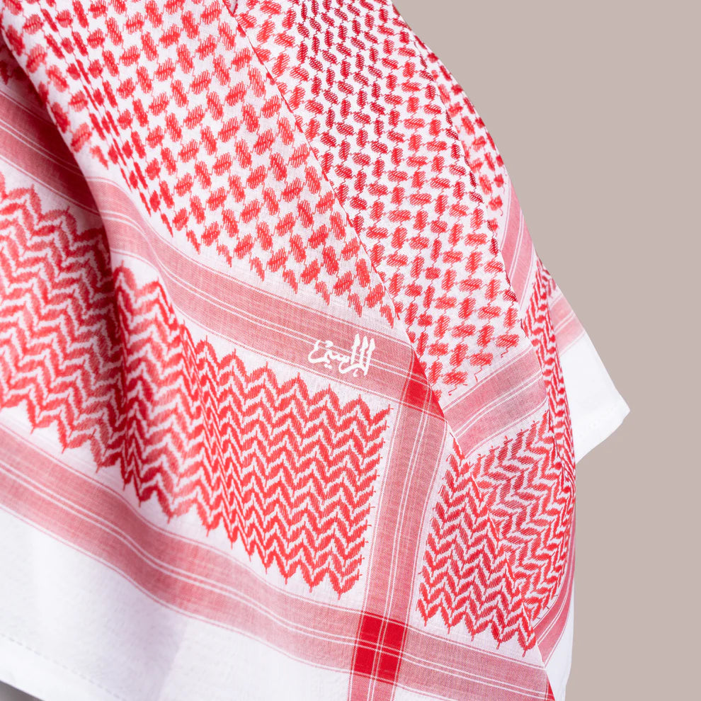 Premium Men’s Red & White Shemagh