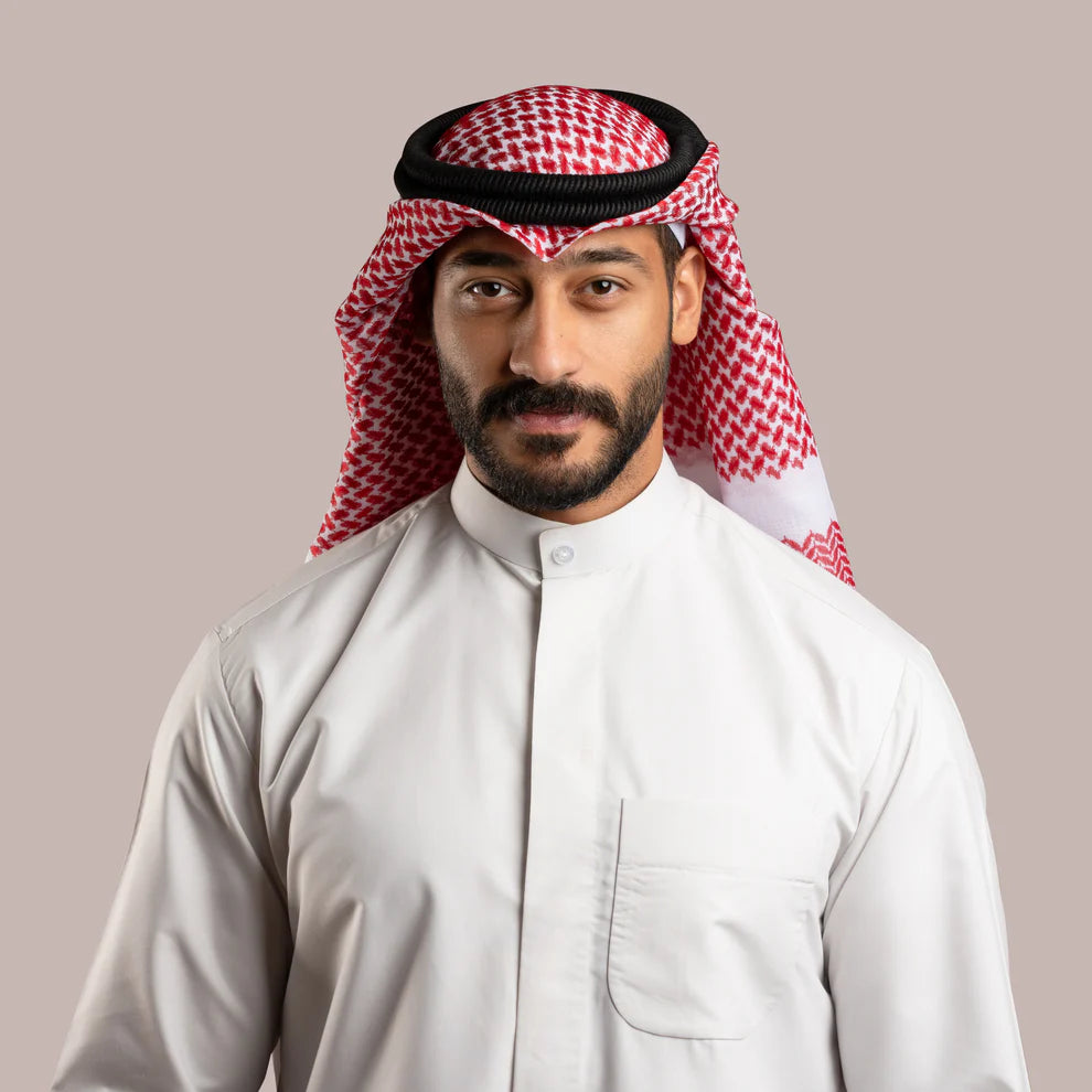 Men’s Classic Red & White Shemagh