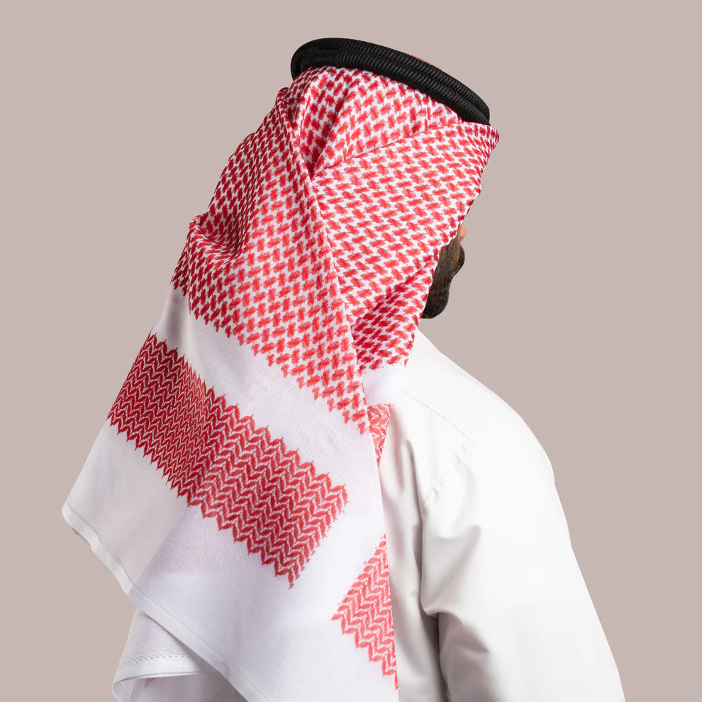 Men’s Classic Red & White Shemagh