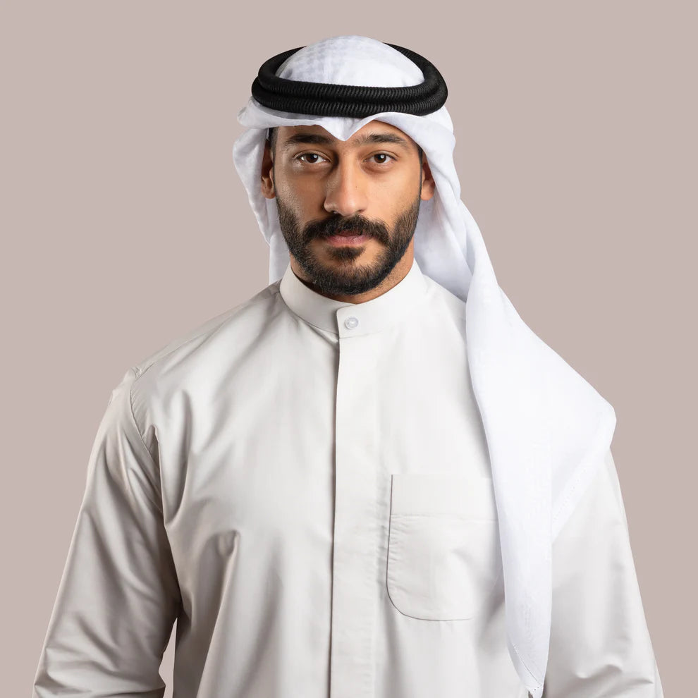 Premium Men’s White Shemagh