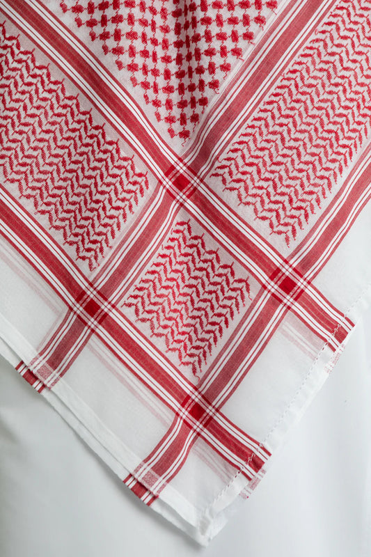 Classic Red & White Shemagh 311