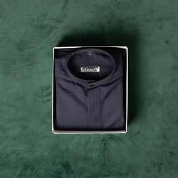Al firdous Children's Winter Dishdasha - Navy Blue