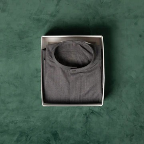 Al firdous Children's Winter Dishdasha - Grey