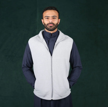 Men's Winter Vest - Light Grey