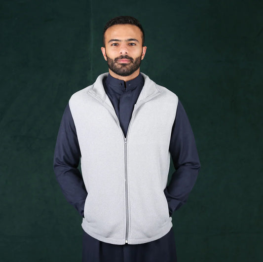 Men's Winter Vest - Light Grey
