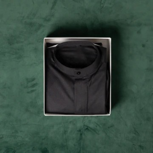 Al firdous Youth's Winter Dishdasha - Black - Regular