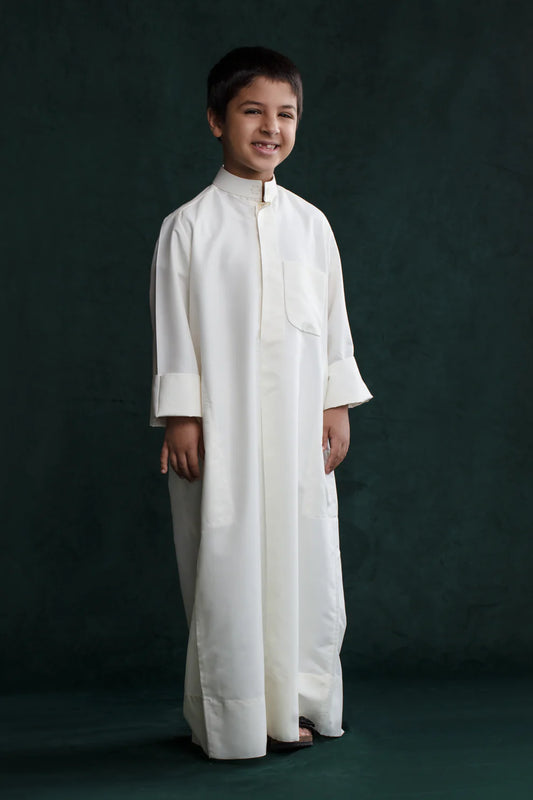 Youth's Dishdasha - Light Yellow