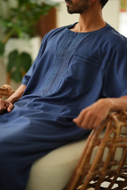Classic Embroidered Home Dishdasha