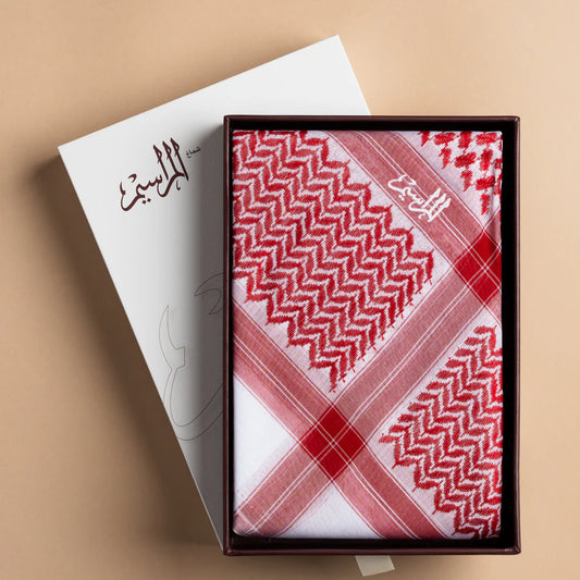 Premium Men’s Red & White Shemagh