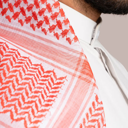 Traditional Red & White Shemagh