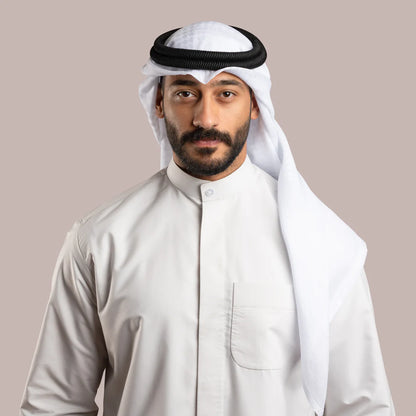 Premium Men’s White Shemagh