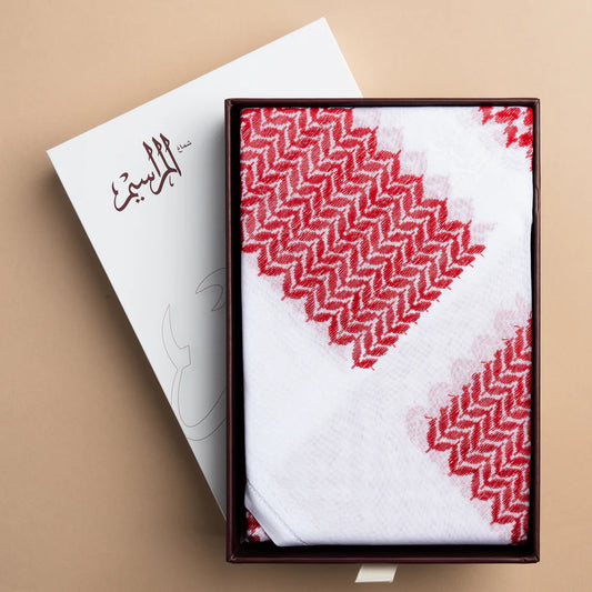 Men’s Classic Red & White Shemagh