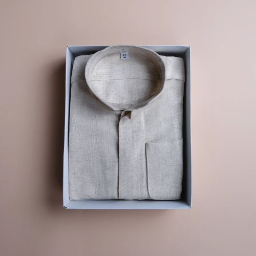 Men's Linen Dishdasha -Beige