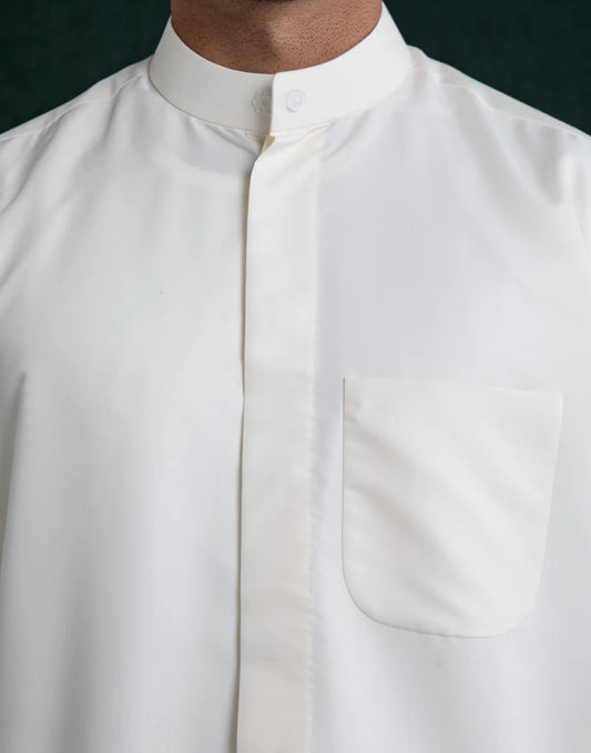 Men's Dishdasha - Light Yellow