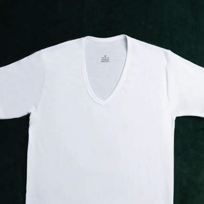 Top Underwear - V Neck Egyptian Cotton.